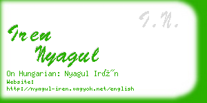 iren nyagul business card